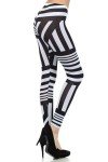 Women’s Multi-Stripe Leggings in Taupe or White