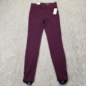Style&co Women's Mid Rise Purple Comfort Leggings