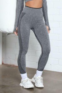 Fashion Nova No Limits Grey Seamless Leggings