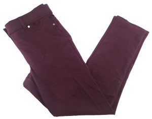 Berry Purple Mid-Rise Comfort Ponte Leggings - Size 10