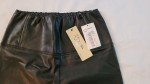 Black Faux Leather Full Length Leggings - X-Small