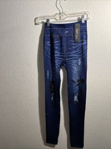 Navy Blue One Size Women's Fashion Leggings