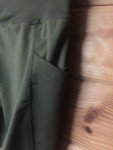Dark Green Stretchy Leggings for Women, Size S/M