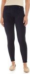 Navy Blue Stretch Corduroy Pocket Leggings for Women