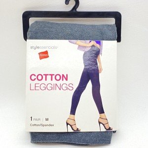 Hanes Women's Marble Grey Cotton Spandex Leggings 3-Pack