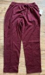 A New Day Women's Burgundy High Rise Stretch Pants
