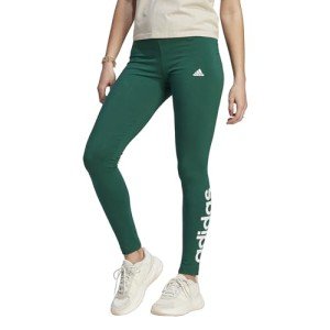 adidas Women's High-Waisted Logo Leggings - Collegiate Green