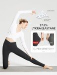 BALEAF Women's Black Yoga Leggings with Pockets