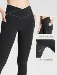 BALEAF Women's Black Yoga Leggings with Pockets