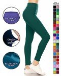 High Waisted Forest Green Yoga Leggings for Women