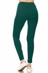 High Waisted Forest Green Yoga Leggings for Women