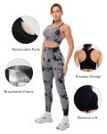 Tie Dye 3-Piece Women's Workout Set