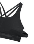 CRZ YOGA Women's Padded Criss Cross Sports Bra