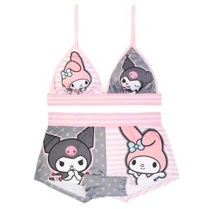 Hello Kitty Women's Sports Bra & Boy Shorts Set