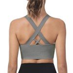 High Impact Women's Sports Bra - Strappy Grey