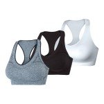 Hanes Women's Seamless Racerback Sports Bra – 3 Pack