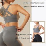 High Impact Women's Sports Bra - Strappy Grey
