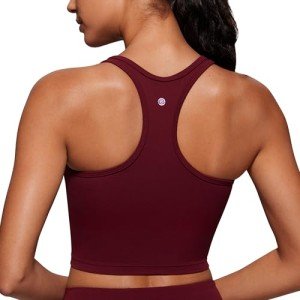Butterluxe Y-Back Longline Sports Bra in Merlot