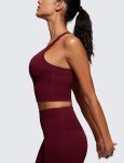 Butterluxe Y-Back Longline Sports Bra in Merlot