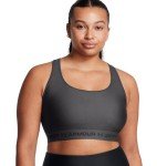 Under Armour Women's Jet Gray Crossback Sports Bra