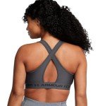 Under Armour Women's Jet Gray Crossback Sports Bra