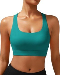 High Support Strappy Sports Bra for Women