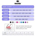 Bluelily Adjustable Deep V Neck Padded Sports Bra