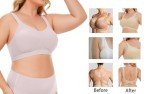 Lemef Women's Wireless Seamless Padded Bra - Apricot