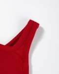 Flame Red Push-Up Sports Bra for Women