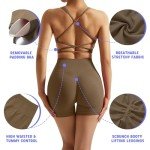 Seamless Backless Sport Bra & High Waisted Shorts