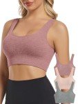 Pack of 3 Women's Ribbed Sports Bras