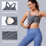 Evercute Women's Ribbed Workout Tank Tops with Bra