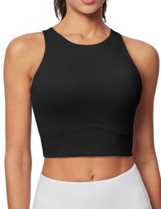 High Neck Longline Sports Bra for Women