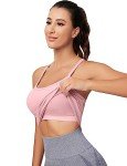 MathCat Women's Seamless Workout Tank with Built-in Bra