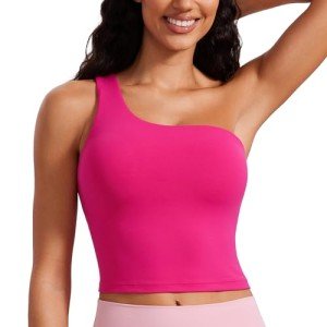 Asymmetrical One Shoulder Butterluxe Sports Bra - Pink