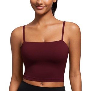 Butterluxe Adjustable Longline Sports Bra - Red Merlot