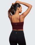 Butterluxe Adjustable Longline Sports Bra - Red Merlot