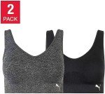 Puma Women's Seamless Support Sports Bra 2 Pack