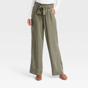 Knox Rose Women's High Rise Wide Leg Pants