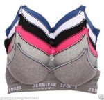 Jennifer Wire-Free Cotton Sports Bras - 6 Pack