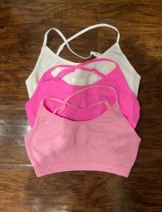 3-Pack Light Support Sports Bras – No Padding