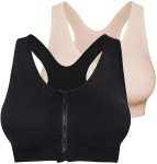 DSTANA Women's Racerback Sports Bras - 2 Pack