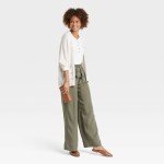 Knox Rose Women's High Rise Wide Leg Pants