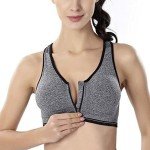 DSTANA Women's Racerback Sports Bras - 2 Pack