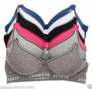 6-Pack Women's Cotton Wire-Free Sports Bras