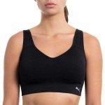 PUMA Seamless Sports Bra Set, White/Black, Large