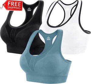 Heathyoga High Impact Padded Sports Bras for Women