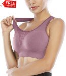 Heathyoga Women’s High Impact Padded Sports Bra