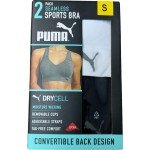 PUMA Women's Seamless Sports Bra 2-Pack