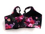 Victoria's Secret Black Floral Sports Bra 38DDD